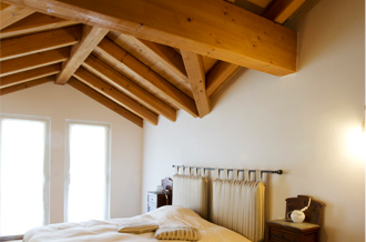 interno tetto in legno